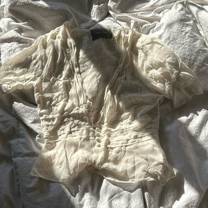 Reformation Chiffon Top